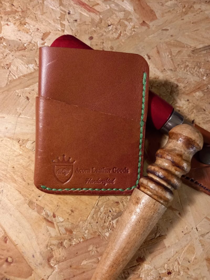 Wallet / Card holder, Handcrafted from 1.2mm to 1.4mm Walpier Buttero Italian Leather,