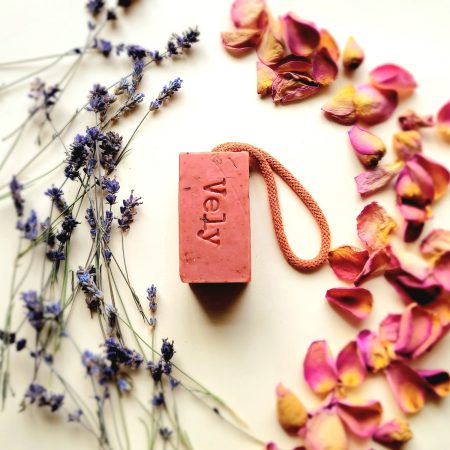 The Vely Soapery Natural Handmade Soap On A Rope "Boudoir"