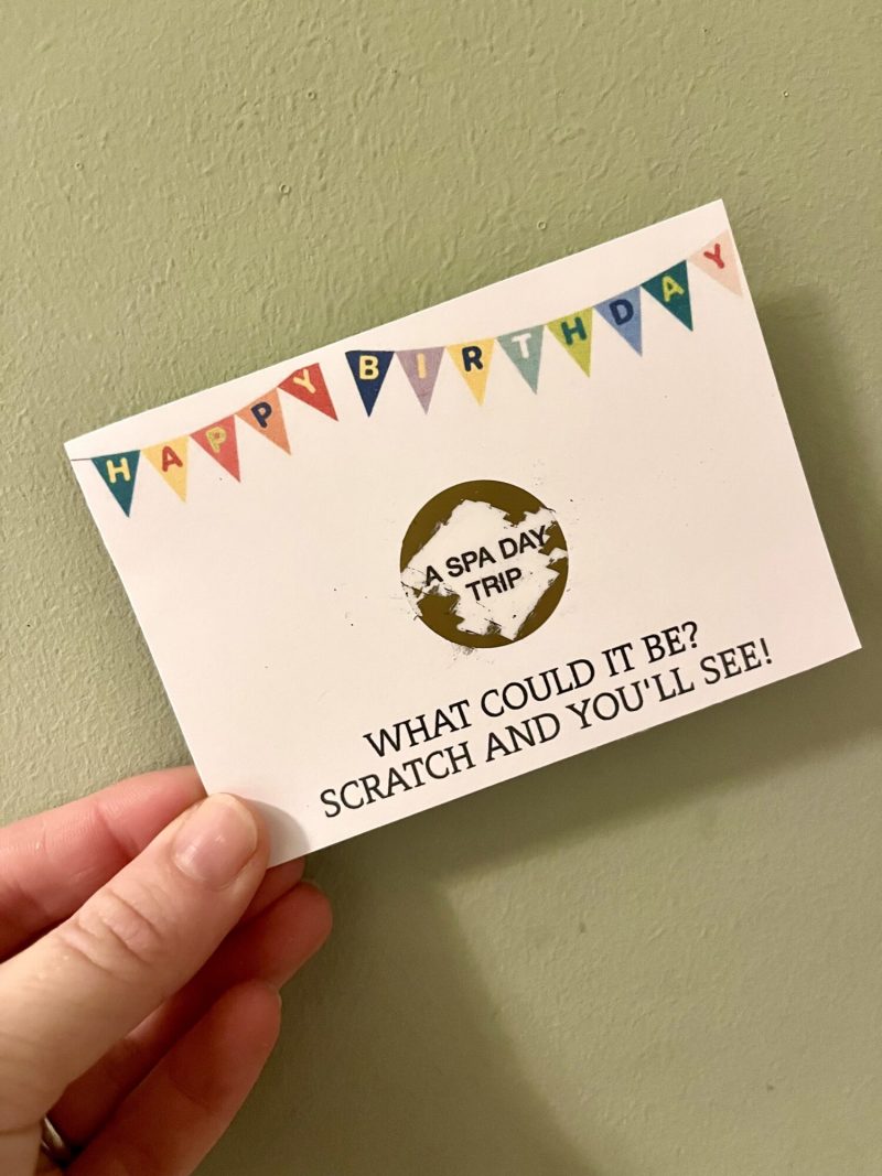 Birthday Present Scratch Card