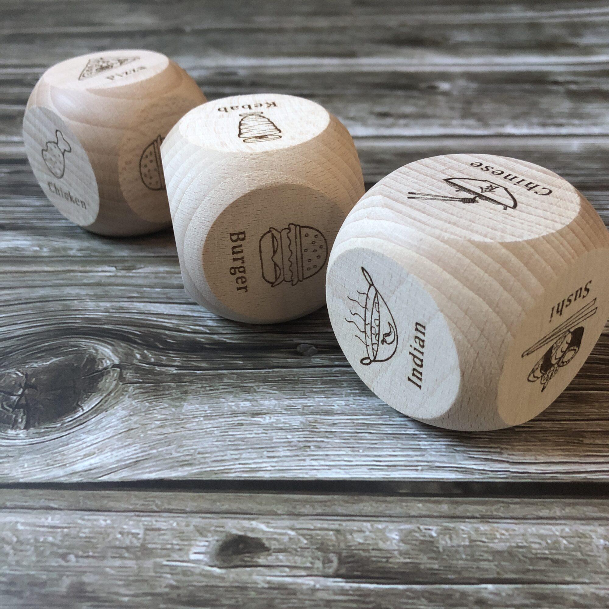 Custom Jumbo 5cm Dinner Decision Dice Takeaway Dice Fun Gift For