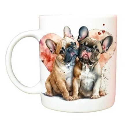 Valentines French Bulldog Mug in choice of 3 styles