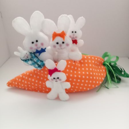 Bunny family with Carrot home