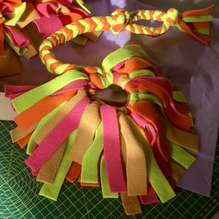 WOMBLE tassel tug for puppies, mini breeds and smaller dogs