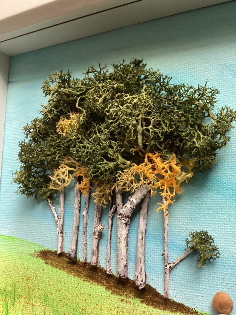 The Nearly Home Trees | 3D Pebble Art Framed