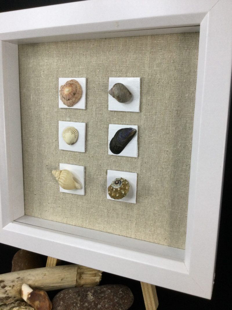 Seashell Assembly | 3D Pebble Art Framed (Copy)