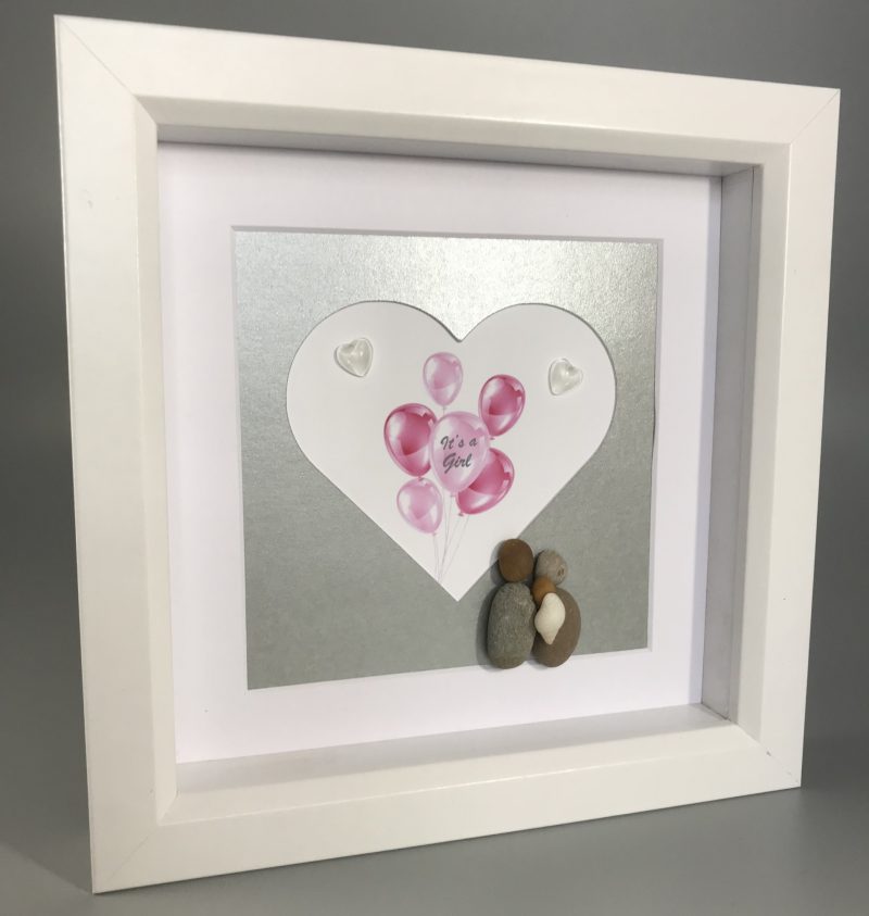 New Baby | 3D Pebble Art Framed