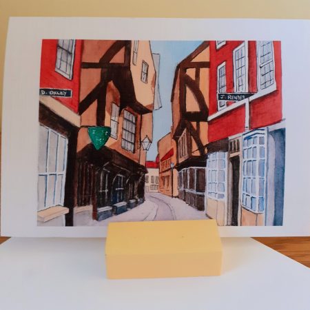 Yorkshire landscape(York and Helmsley) Greeting cards, pack of 4