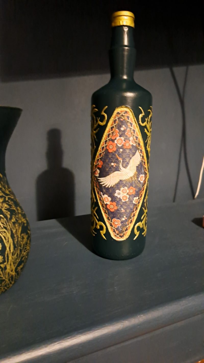 Oriental bottle vase