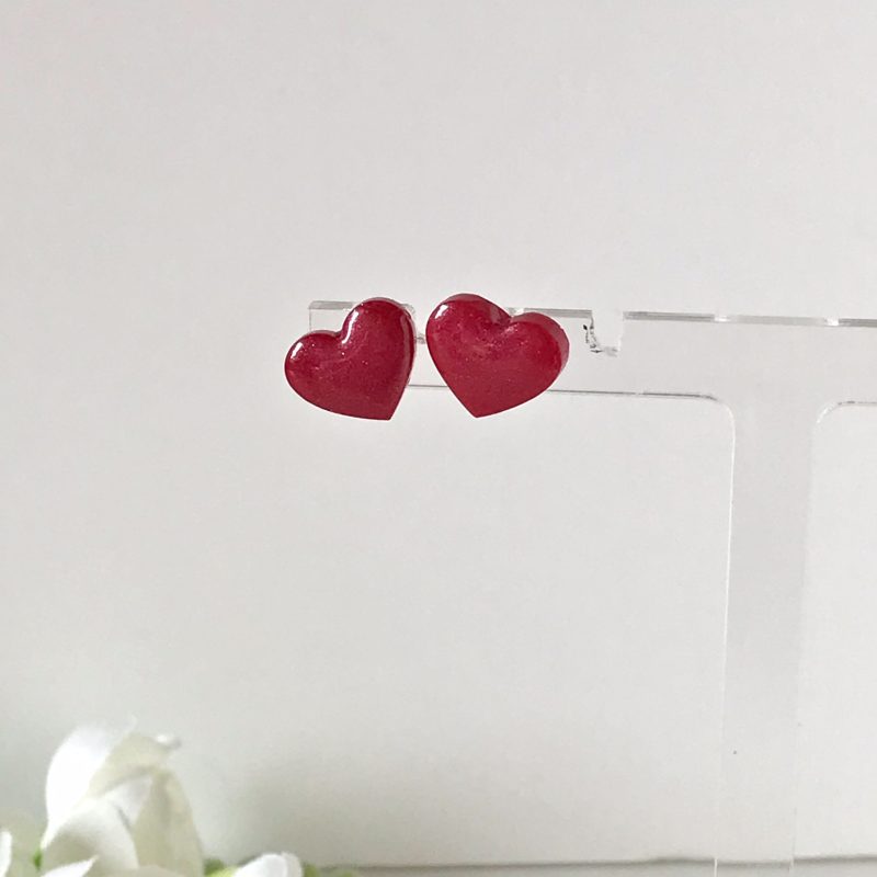 Mini Heart Stud Earrings| Cute heart earrings|everyday earrings