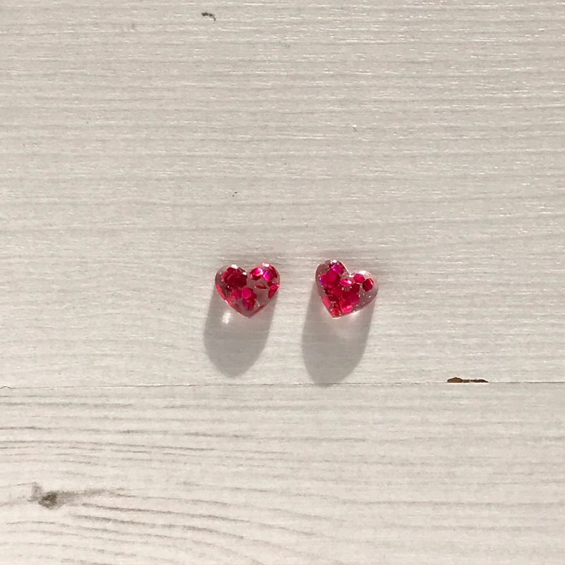 Mini Heart Stud Earrings| Cute heart earrings|everyday earrings
