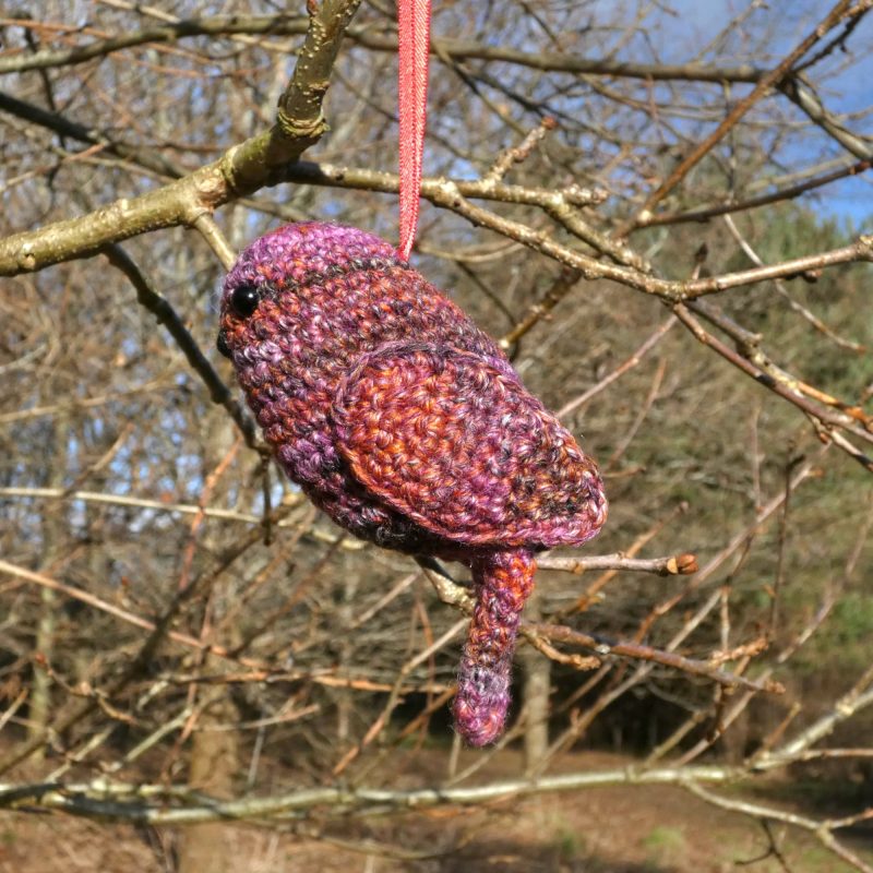 'Songbird' crocheted tree decoration - ready to ship