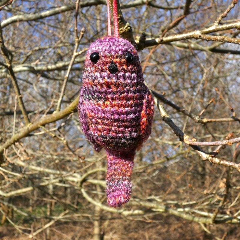 'Songbird' crocheted tree decoration - ready to ship