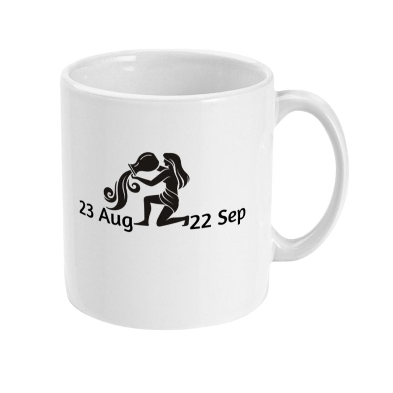 Unique Virgo Mug - 23rd Aug To 22nd Sep - 11oz White Ceramic Tea/Coffee Mug