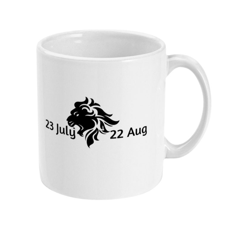 Unique Leo Mug - 23rd July To 22nd Aug Birthdays - 11oz Ceramic Tea/Coffee Mug