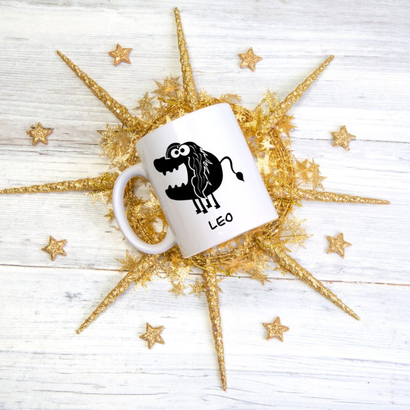 Unique Leo Mug - 23rd July To 22nd Aug Birthdays - 11oz Ceramic Tea/Coffee Mug