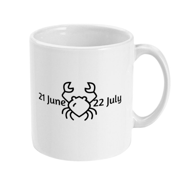 Unique Cancer Mug - 21st June To 22nd July Birthdays - 11oz Ceramic Tea/Coffee Mug