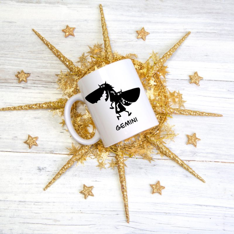 Unique Gemini Mug - 21st May To 20th June Birthdays - 11oz White Ceramic Tea/Coffee Mug