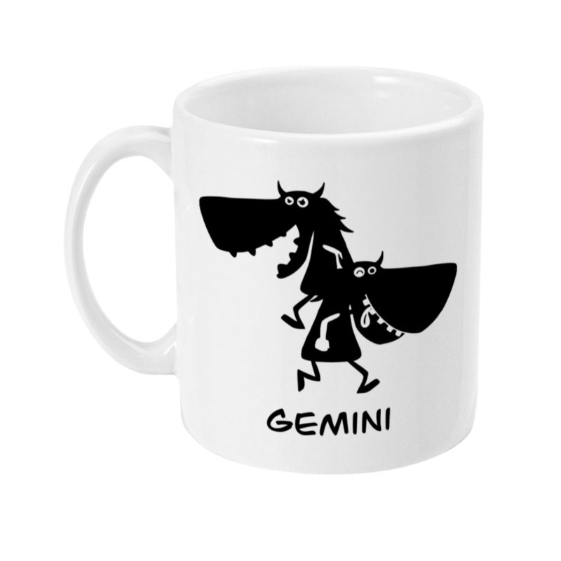 Unique Gemini Mug - 21st May To 20th June Birthdays - 11oz White Ceramic Tea/Coffee Mug
