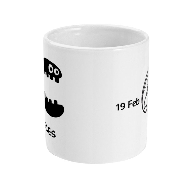 Unique Pisces Mug - 19th Feb To 20th Mar Birthdays - 11oz White Ceramic Tea/Coffee Mug