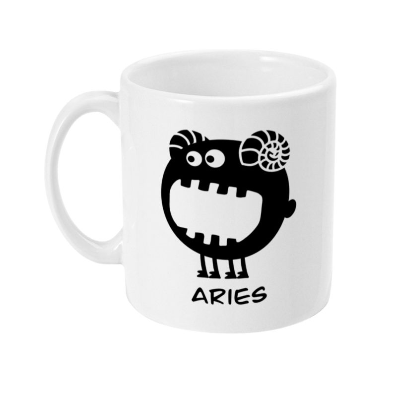 Unique Aries Mug - 21 Mar To 19th Apl Birthdays - 11oz White Ceramic Tea/Coffee Mug