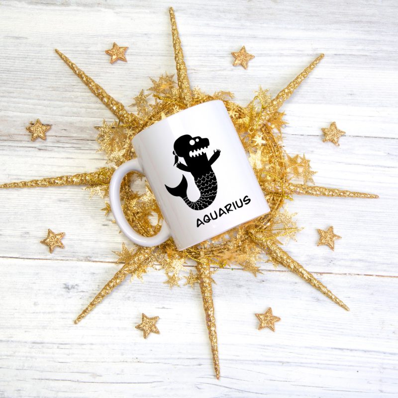Unique Aquarius Mug - 20th Jan To 18th Feb Birthdays - 11oz Ceramic Tea/Coffee Mug