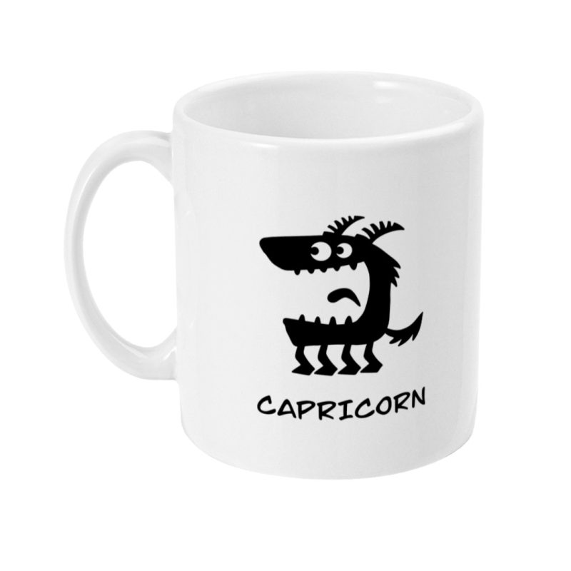 Unique Capricorn Mug - 22nd Dec To19th Jan Birthdays - 11oz White Ceramic Tea/Coffee Mug
