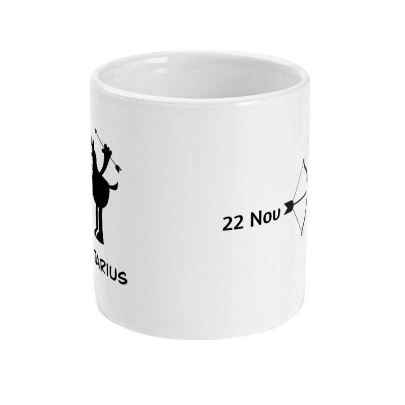 Unique Sagittarius Mug – 21st Nov To 21st Dec Birthdays – 11oz Ceramic Tea/Coffee Mug