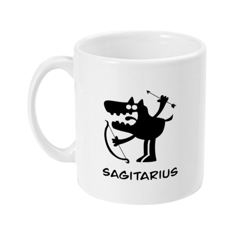 Unique Sagittarius Mug – 21st Nov To 21st Dec Birthdays – 11oz Ceramic Tea/Coffee Mug