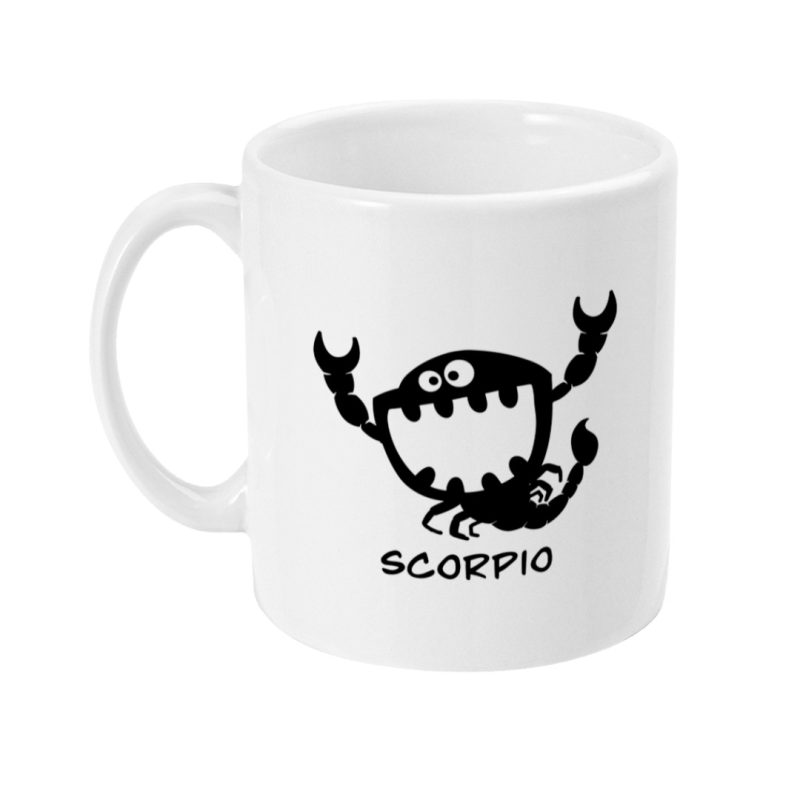 Unique Scorpio Mug - 23rd Oct To 21st Nov Birthdays - 11oz White Ceramic Tea/Coffee Mug