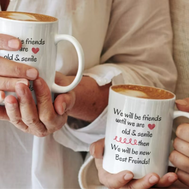 Best Friends/Love Ya - Funny - Custom Print 11oz Ceramic Mug