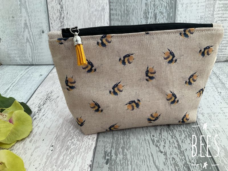 Handmade make up bag/cosmetic bag/travel bag