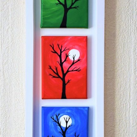 We Three Trees (Tree Trio) | Original Acrylic Abstract Painting