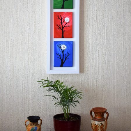 We Three Trees (Tree Trio) | Original Acrylic Abstract Painting