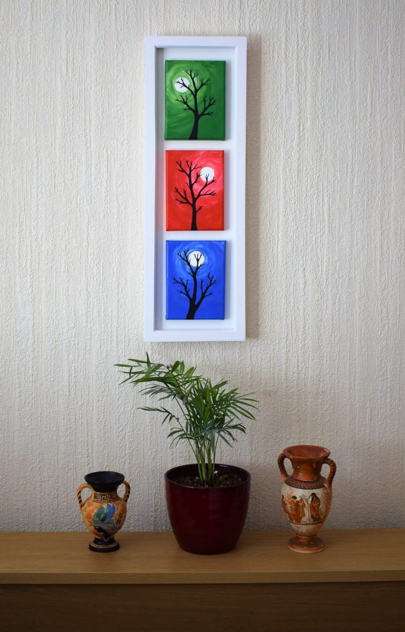 We Three Trees (Tree Trio) | Original Acrylic Abstract Painting