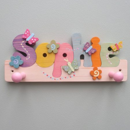 Personalised Name Peg/Hook for Boys Girls