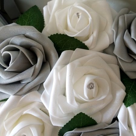 Artificial flower hat box, Roses in hat box, Home decor, Artificial Flower Gift