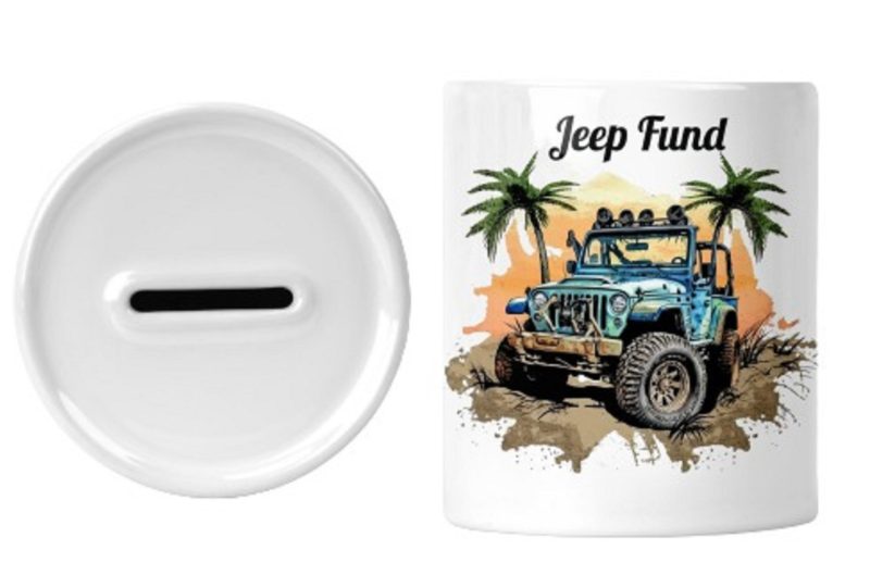 Personalised Jeep Money Box