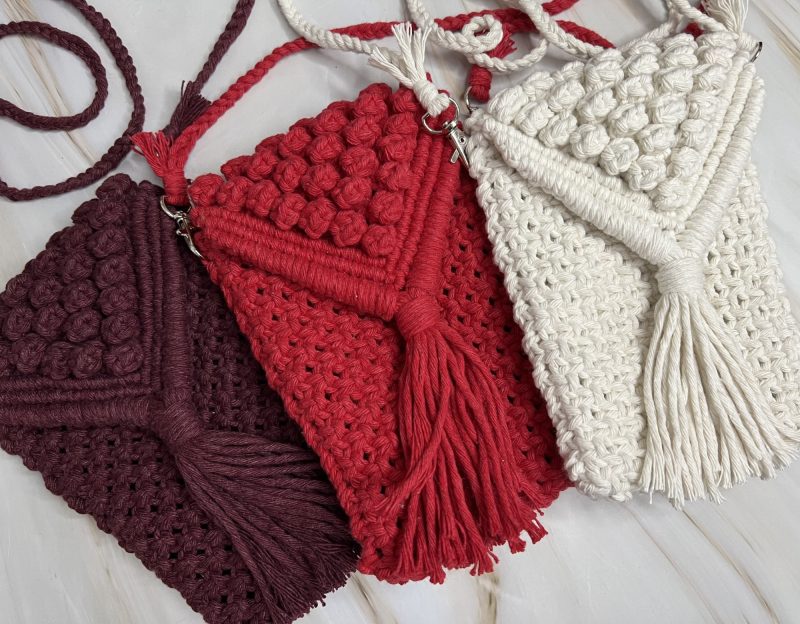 Phoebe Handmade Macrame Phone Bag