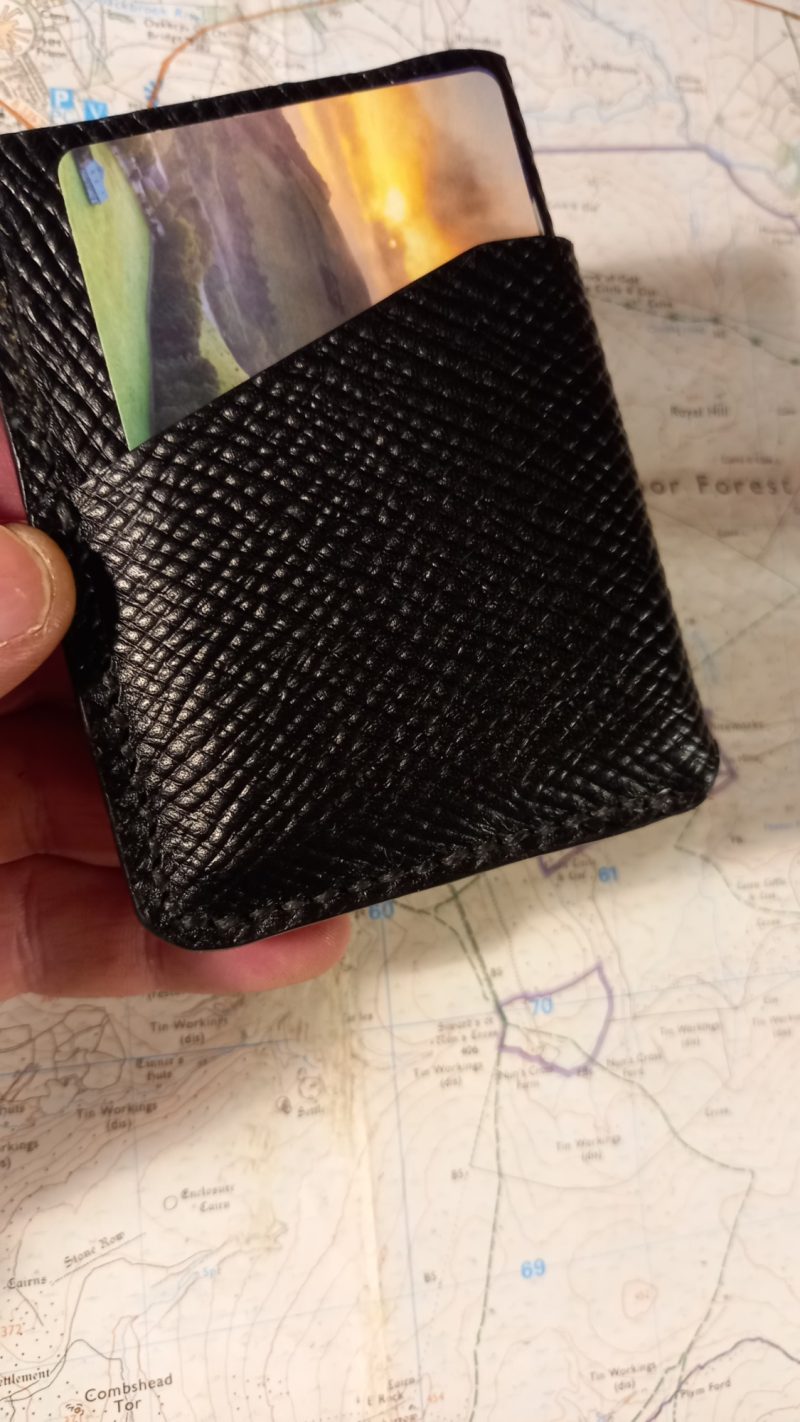 Card Holder, Handcrafted from 1.2mm vegtan Leather (Copy)