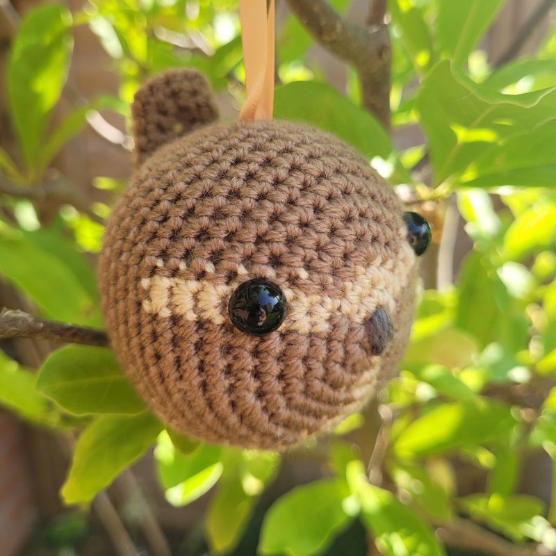 Wren crocheted tree decoration - ready to ship