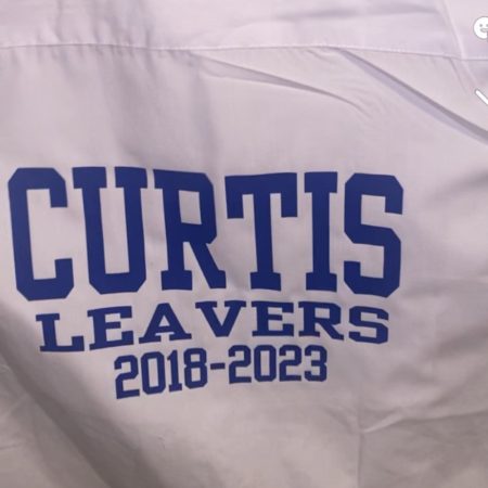 Personalised 2026 school Leavers Shirt iron on transfer, Year 6, Year 11, Colour choices available
