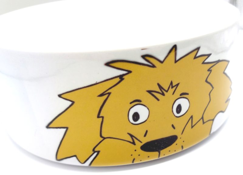 Small Ceramic Dog Bowl - Shaggy Dog