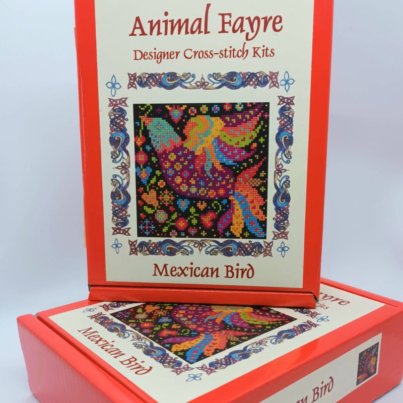 Mexican Bird Counted Cross-stitch Kit, Folk Art Embroidery Kit, Gift Boxed