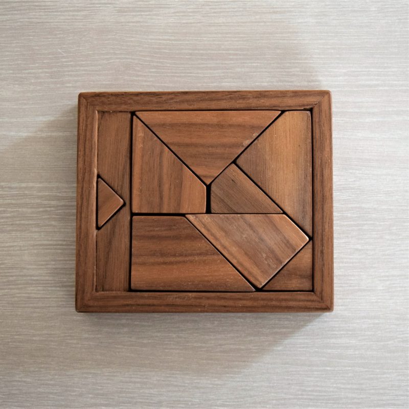 Handmade wooden extra piece puzzle.