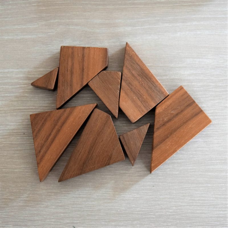 Handmade wooden extra piece puzzle.