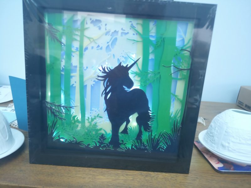 3D Art Unicorn Night Light,