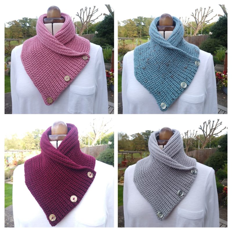 Cosy Neck warmer, snood, scarf in colour, Skye Fleck or Rum Fleck
