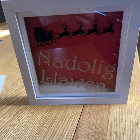 Nadolig Llawen Shadow Box