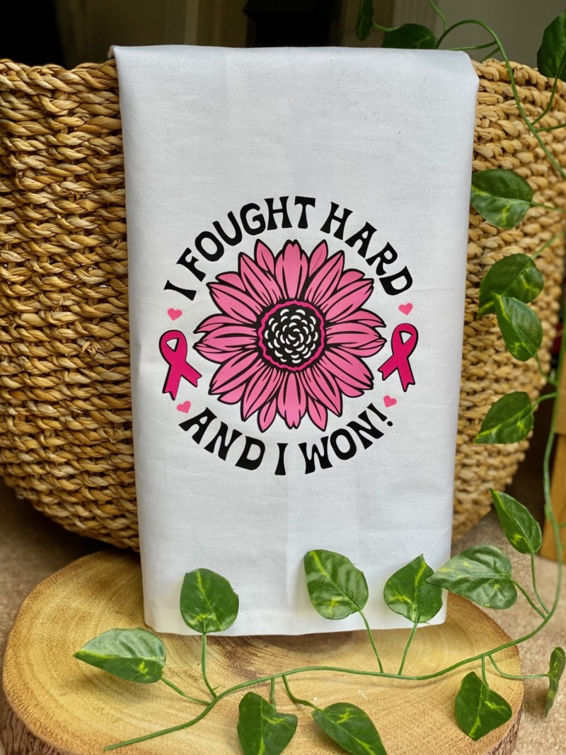 Personalised Tea Towel for any occasion - White Cotton