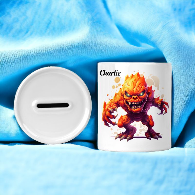 Personalised Little Monsters Money Box